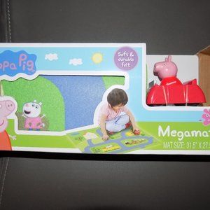 PEPPA PIG SOFT & DURABLE FELT MEGAMAT W/RED CAR